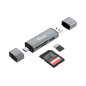 Equip 245460 lettore di schede USB 3.2 Gen 1 (3.1 Gen 1) Type-A/Type-C Grigio