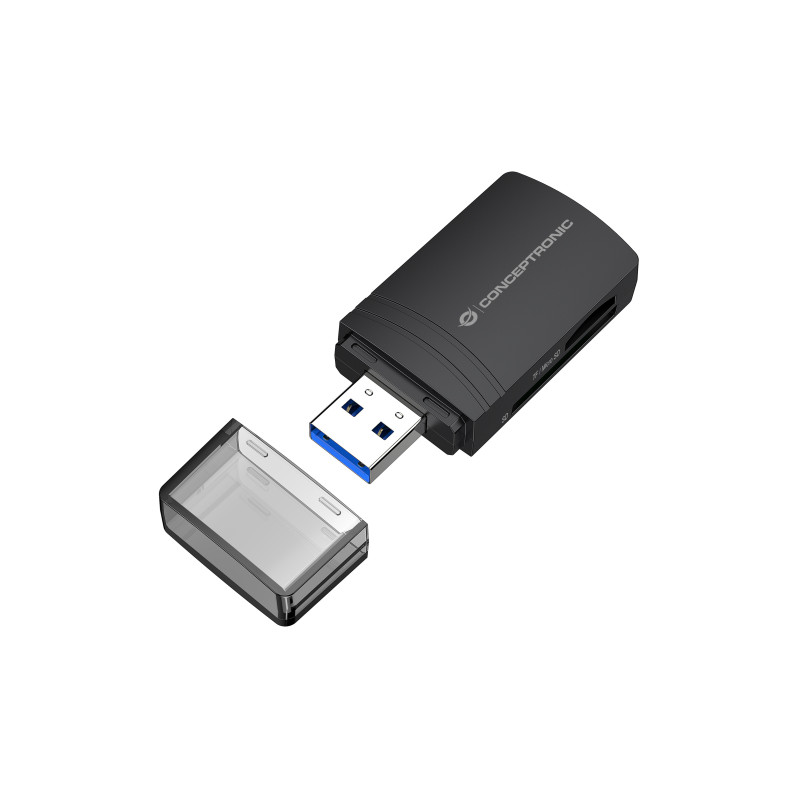 Conceptronic BIAN06B lettore di schede USB 3.2 Gen 1 (3.1 Gen 1) Type-A Nero