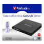 Verbatim Slimline CD/DVD lettore di disco ottico DVD-RW Nero