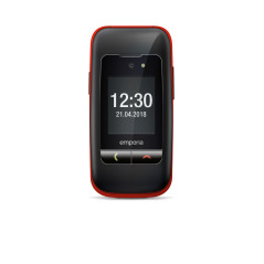 Emporia emporiaONE 6,1 cm (2.4") 80 g Nero, Rosso Telefono per anziani