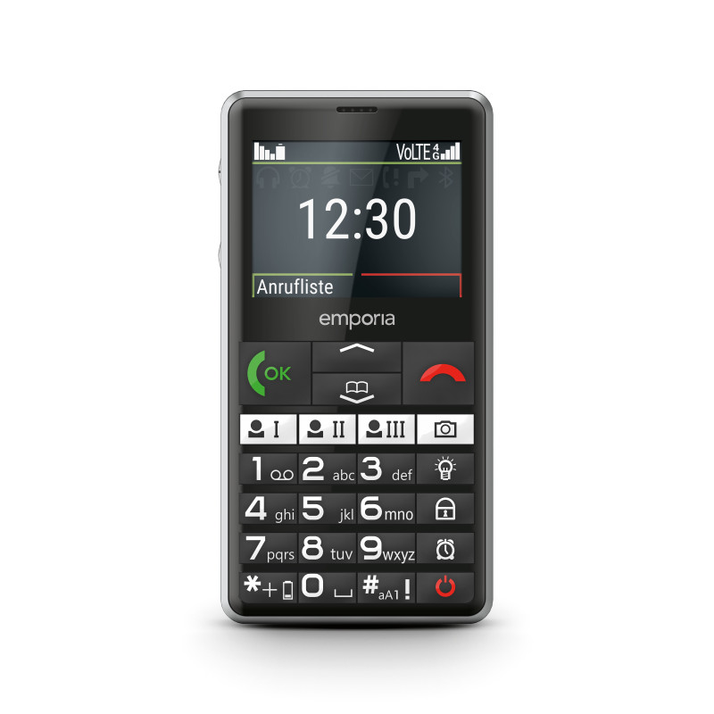 Emporia emporiaPURE-LTE 5,87 cm (2.31") 107 g Nero Telefono per anziani