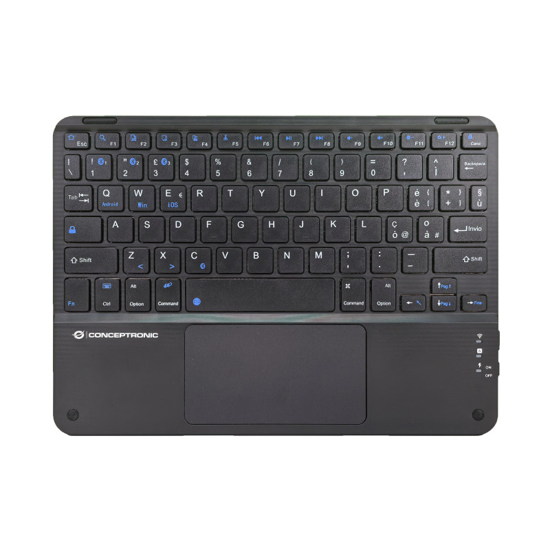 Conceptronic TOBIN01BIT tastiera Universale Bluetooth QWERTY Italiano Nero