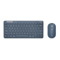 Trust Lyra tastiera Mouse incluso Universale RF senza fili + Bluetooth QWERTY Italiano Blu