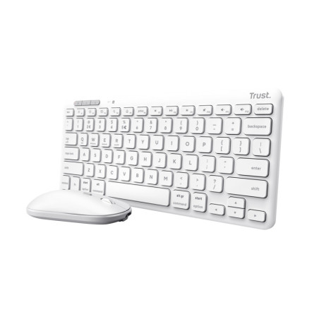 Trust Lyra tastiera Mouse incluso Universale RF senza fili + Bluetooth QWERTY Italiano Bianco