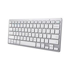 Trust 24652 tastiera Universale Bluetooth QWERTY Italiano Argento