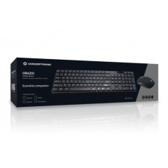 Conceptronic Orazio tastiera Mouse incluso Casa RF Wireless QWERTY Italiano Nero