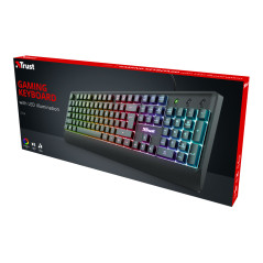 Trust Ziva tastiera Gaming USB QWERTY Italiano Nero