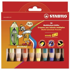 STABILO woody 3 in 1 Multi 10 pz