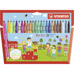 STABILO Trio A–Z marcatore Fine Multicolore 24 pz