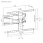 Equip Staffa per montaggio a parete TV ultra-sottile a movimento completo da 43” a 90”