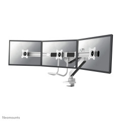 Neomounts NM-D775DX3WHITE Braccio per monitor 17-27" - molla a gas - Topfix - 180°-stop