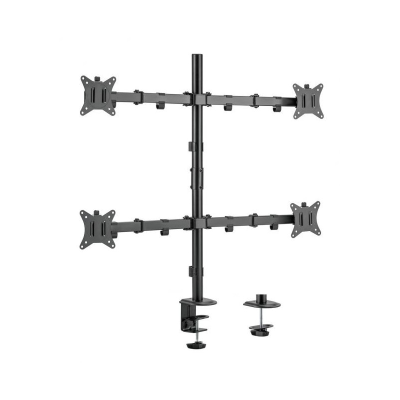 Equip Staffa di montaggio da scrivania per monitor quadrupli articolati da 17” a 32”