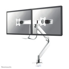 Neomounts NM-D775DXWHITE Braccio per monitor 10-32" - molla a gas - Topfix - 180°-stop