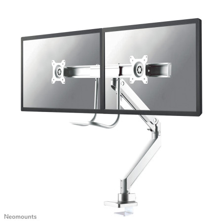 Neomounts NM-D775DXWHITE Braccio per monitor 10-32" - molla a gas - Topfix - 180°-stop