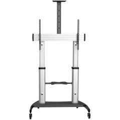 StarTech.com Mobile TV Stand girevole su ruote - Carrello porta TV resistente per schermi da 60-100" (100kg) - Supporto tv da