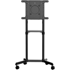 StarTech.com Carrello porta TV con ruote - Supporto TV portatile per schermi VESA da 37-70" (70 kg) - Supporto TV con ripiano e