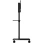 StarTech.com Carrello porta TV con ruote - Supporto TV portatile per schermi VESA da 37-70" (70 kg) - Supporto TV con ripiano e