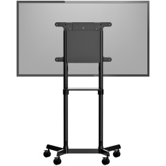 StarTech.com Carrello porta TV con ruote - Supporto TV portatile per schermi VESA da 37-70" (70 kg) - Supporto TV con ripiano e