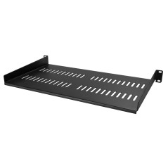 StarTech.com Ripiano Rack 19" 2U - Mensola Universale ventilata per rack e armadi di Rete da 19 pollici - Scaffale in Acciaio