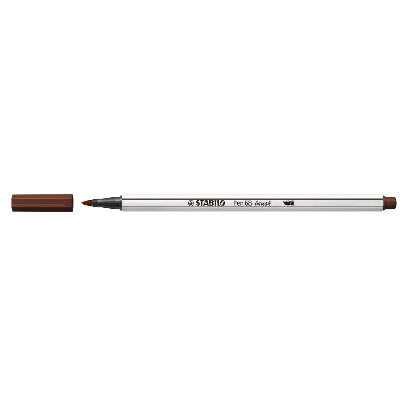 STABILO Pen 68 brush marcatore Medio Marrone 1 pz