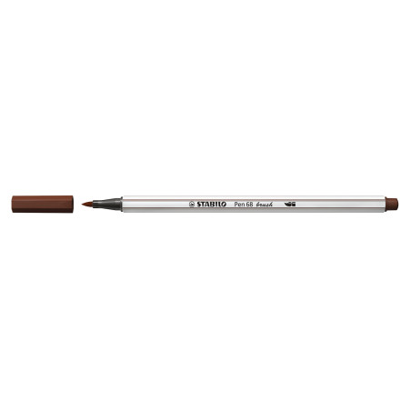 STABILO Pen 68 brush marcatore Medio Marrone 1 pz