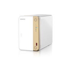 QNAP TS-262 NAS Tower Intel® Celeron® N4505 4 GB 0 TB QNAP QTS Oro, Bianco