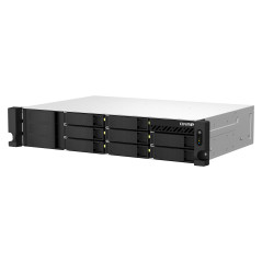 QNAP TS-873AEU-4G server NAS e di archiviazione Armadio (2U) Ryzen Embedded V1500B 4 GB DDR4 0 TB QuTS hero Nero