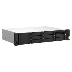 QNAP TS-864EU-8G server NAS e di archiviazione Armadio (2U) Intel® Celeron® 8 GB DDR4 0 TB QNAP Turbo System Nero