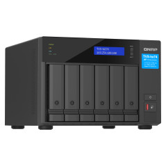 QNAP TVS-H674 NAS Tower Intel® Core™ i5 i5-12400 32 GB DDR4 0 TB QuTS hero Nero