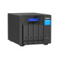 QNAP TVS-H474 NAS Tower Intel® Pentium® G7400 8 GB DDR4 0 TB QuTS hero Nero