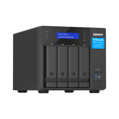 QNAP TVS-H474 NAS Tower Intel® Pentium® G7400 8 GB DDR4 0 TB QuTS hero Nero