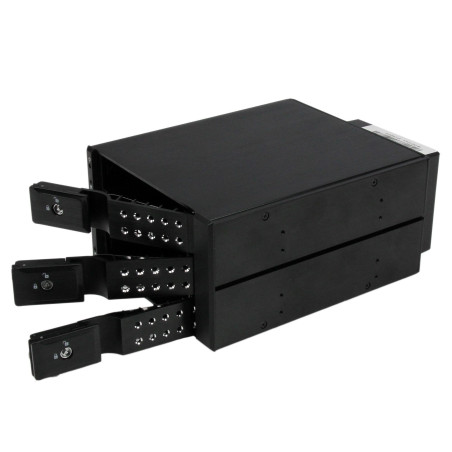 StarTech.com Scheda backplane per rack portatili hot-swap trayless in alluminio 3 alloggiamenti per SAS II/SATA III 3,5"- HDD 6