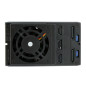 StarTech.com Scheda backplane per rack portatili hot-swap trayless in alluminio 3 alloggiamenti per SAS II/SATA III 3,5"- HDD 6