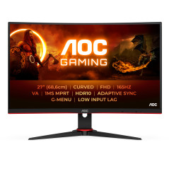 AOC G2 C27G2E BK Monitor PC 68,6 cm (27") 1920 x 1080 Pixel Full HD Nero, Rosso