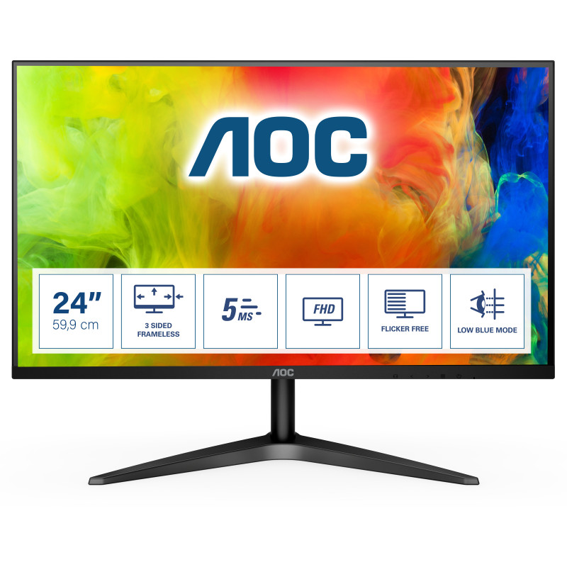 AOC B1 24B1H Monitor PC 59,9 cm (23.6") 1920 x 1080 Pixel Full HD LED Nero