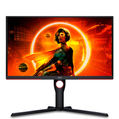 AOC G3 25G3ZM/BK Monitor PC 62,2 cm (24.5") 1920 x 1080 Pixel Full HD Nero, Rosso