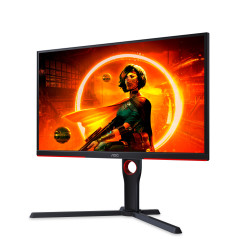 AOC G3 25G3ZM BK Monitor PC 62,2 cm (24.5") 1920 x 1080 Pixel Full HD Nero, Rosso