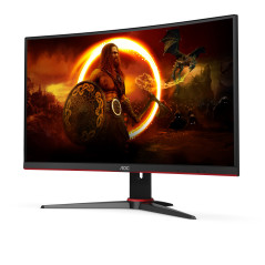 AOC G2 C24G2AE BK Monitor PC 59,9 cm (23.6") 1920 x 1080 Pixel Full HD LED Nero, Rosso