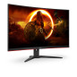 AOC G2 C32G2ZE/BK Monitor PC 80 cm (31.5") 1920 x 1080 Pixel Full HD LED Nero, Rosso