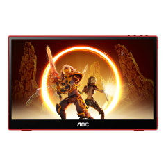 AOC 16G3 TV e monitor portatile Nero, Rosso 39,6 cm (15.6") TFT 1920 x 1080 Pixel