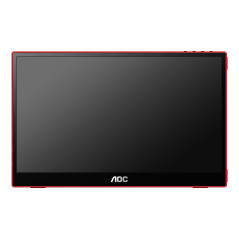 AOC 16G3 TV e monitor portatile Nero, Rosso 39,6 cm (15.6") TFT 1920 x 1080 Pixel