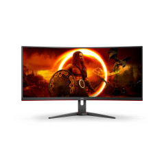 AOC G2 CU34G2XE/BK LED display 86,4 cm (34") 3440 x 1440 Pixel Wide Quad HD LCD Nero, Rosso