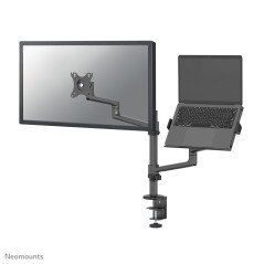 Neomounts DS20-425BL2 Braccio per monitor con supporto per laptop 17-27" - salvaspazio