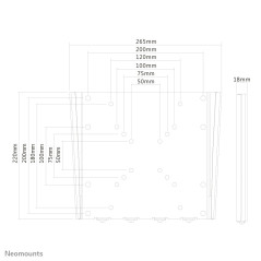 Neomounts FPMA-W110 Supporto TV a parete 10-40" - ultrapiatto