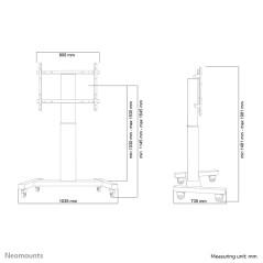 Neomounts PLASMA-M2250BLACK Carello TV 42-100" - motorizzato