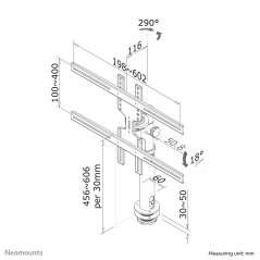 Neomounts FPMA-D1200BLACK Braccio per monitor 32-60"