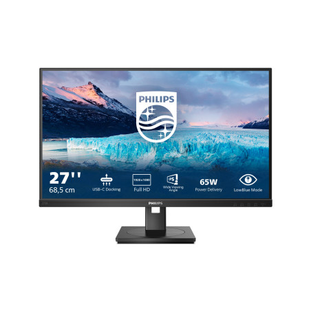 Philips S Line 273S1/00 Monitor PC 68,6 cm (27") 1920 x 1080 Pixel Full HD LCD Nero