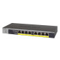 NETGEAR GS108LP Non gestito Gigabit Ethernet (10/100/1000) Supporto Power over Ethernet (PoE) 1U Nero, Grigio