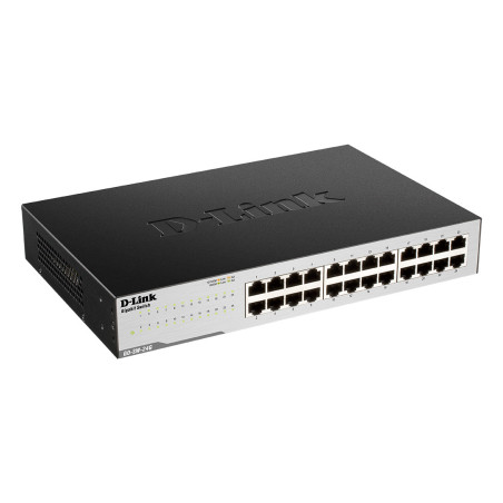 D-Link GO-SW-24G Non gestito L2 Gigabit Ethernet (10/100/1000) 1U Nero