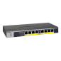 NETGEAR GS108PP Non gestito Gigabit Ethernet (10/100/1000) Supporto Power over Ethernet (PoE) Nero